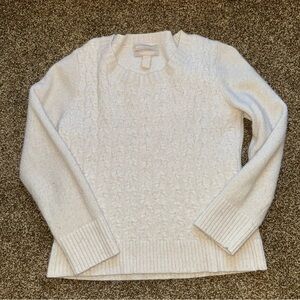 Banana Republic White Crew Neck Sweater